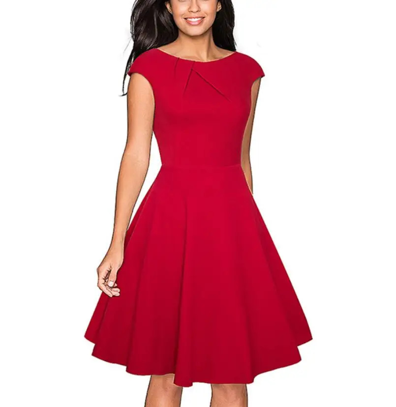 Элегантное летнее однотонное платье с рюшами и рукавами-крылышками повседневная