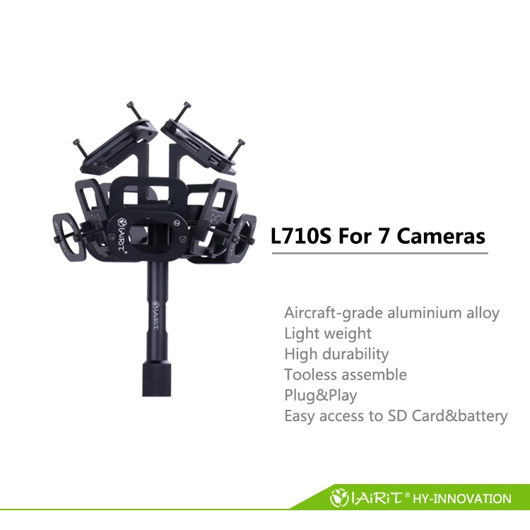 L710s 360 панорамный RIG для 7 GoPro Hero 3/3 +/4 Камера S креплением DIY FPV системы (без halmet)|for gopro