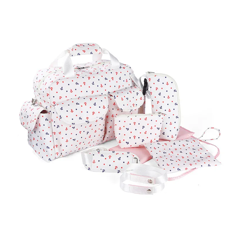 7 шт./компл. многофункциональные сумки тоуты для подгузников прочная сумка через