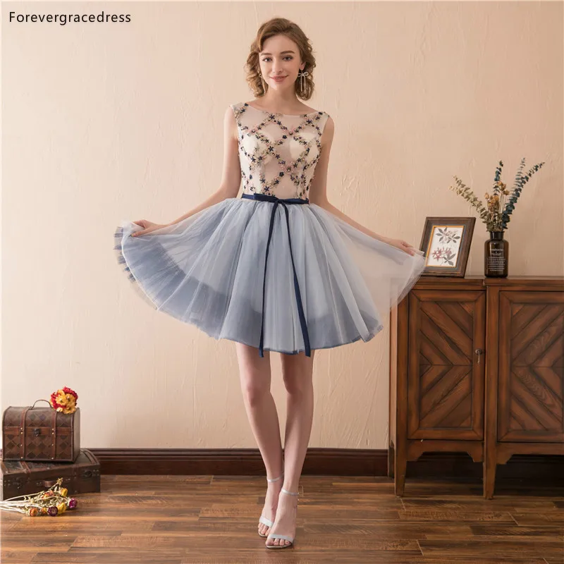 Короткие Коктейльные мини платья Forevergracedress платье из тюля без рукавов большие
