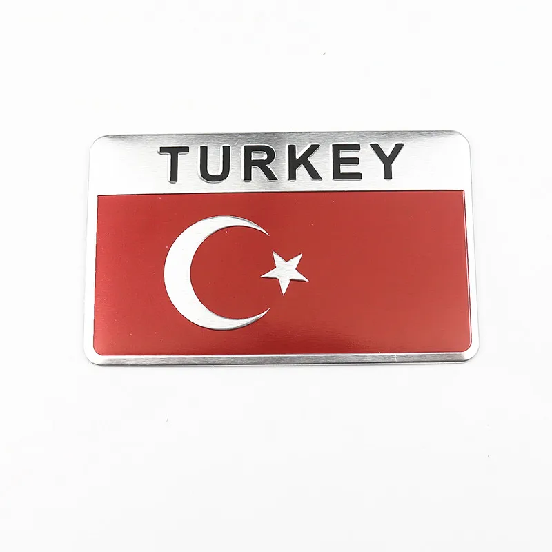 2 шт. наклейки для стайлинга автомобиля Турецкая карта флаг страны автомобильные