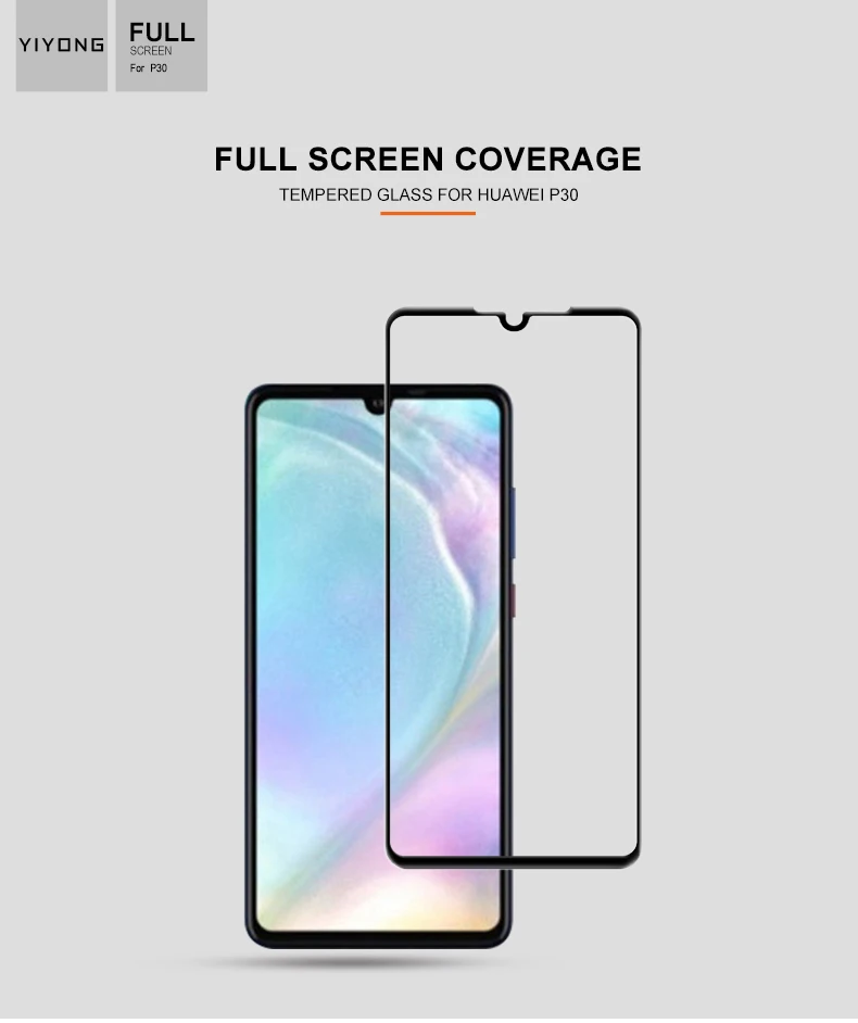 YIYONG 5D полное покрытие стекло для huawei P30 P20 закаленное стекло huawei P20 Pro Защита экрана для huawei P30 P20 Lite стекло