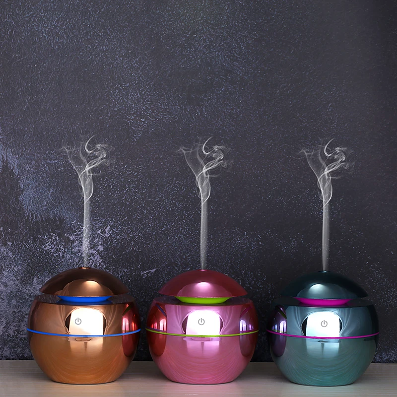 130ml ultrasonic air humidifier usb aromatherapy essential oil diffuser mini cool mist plating for home office | Бытовая техника