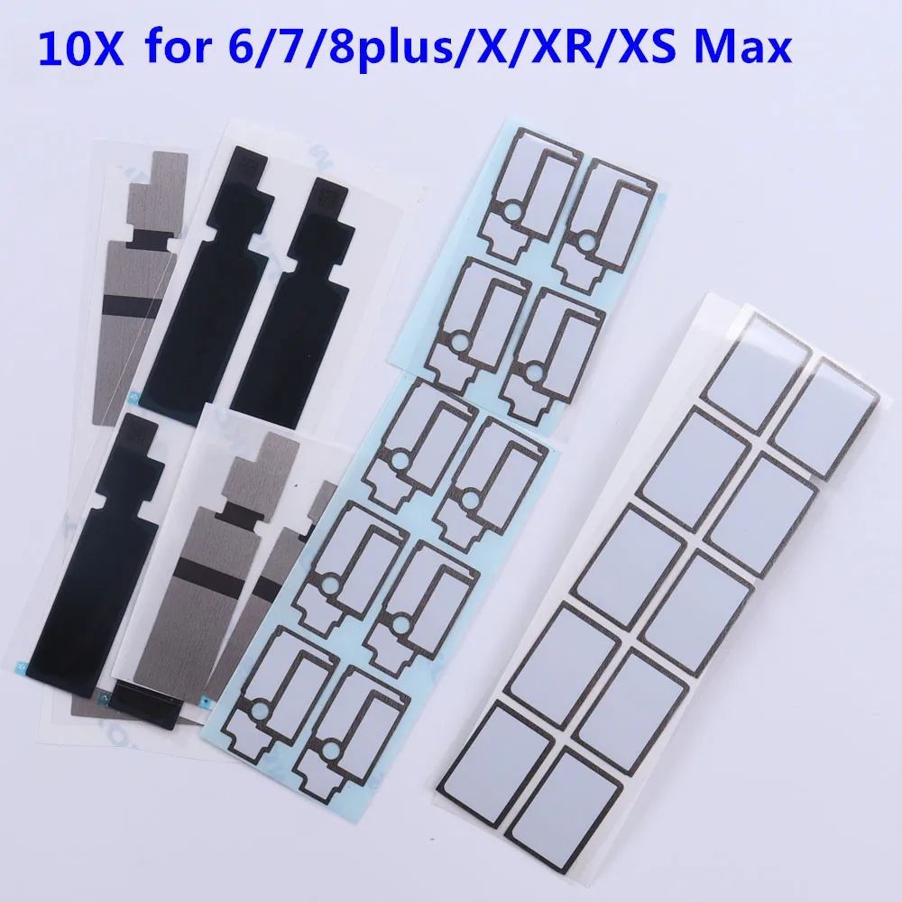 10 компл./лот материнская плата теплоотвод наклейка для iPhone X XR XS Max XR 6 6s 7 8 plus 7G 8G теплоотвод пластыревый заменитель