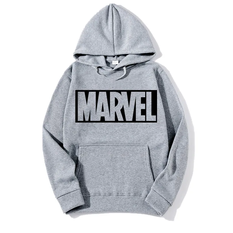 Кофты с капюшоном &quotMarvel&quot мужской бренд suprem длинный рукав сплошной цвет