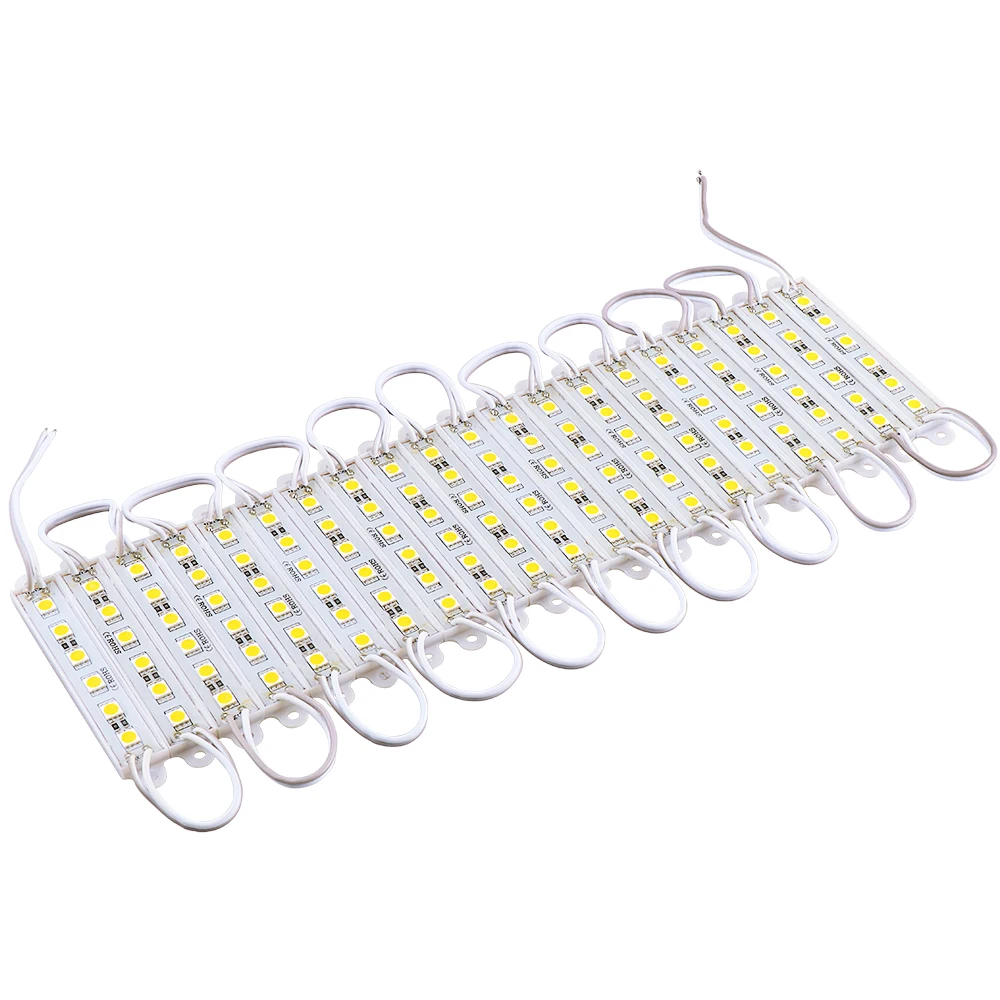 

20PCS 5050 6 LED Module Lighting DC12V Waterproof LED Sign, Shop Banner LED Modules, White/Warm white/Red/Green/Blue color