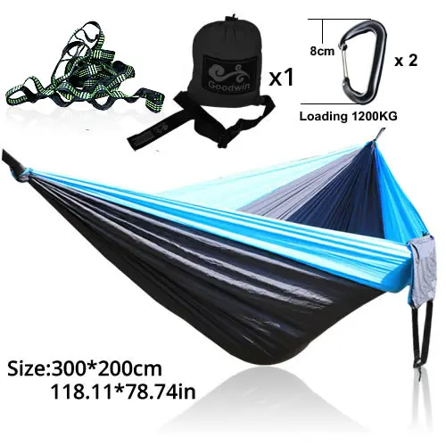 Гамак подвесной стул гамак пляж - Цвет: 22 Black Blue S