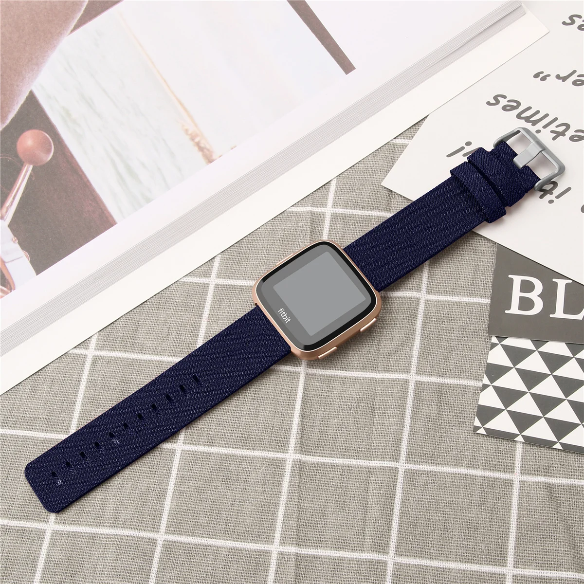 Ремешок для Fitbit Versa, ремешок из парусины, дышащий сменный Браслет для Fitbit Versa Lite Correa Fitbit Watch 64001