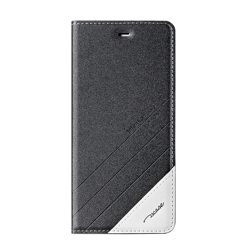 Для Xiao mi 4c чехол для телефона флип-чехол для mi 4c из искусственной кожи чехол-подставка на заднюю панель с магнитной адсорбцией защитный чехол для телефона - Цвет: Gray