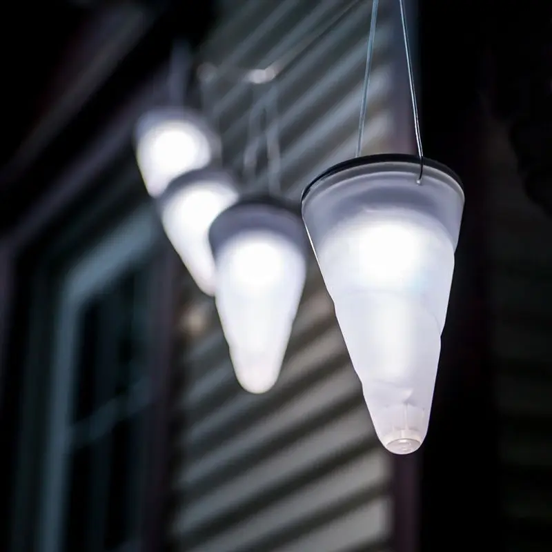 CHICLITS светодиодный фонарь на солнечной батарее конический светильник RGB IP65