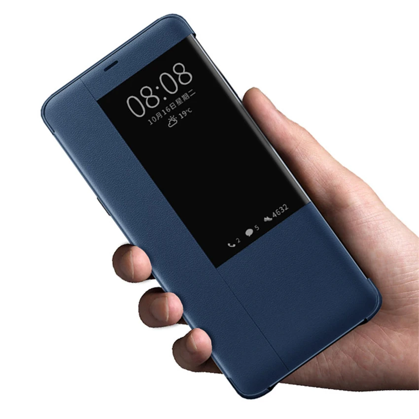 flip cover leather phone case for huawei mate 20 lite pro x 20pro 20lite 20x mate20pro mate20x mate20lite mate20 case smart view free global shipping