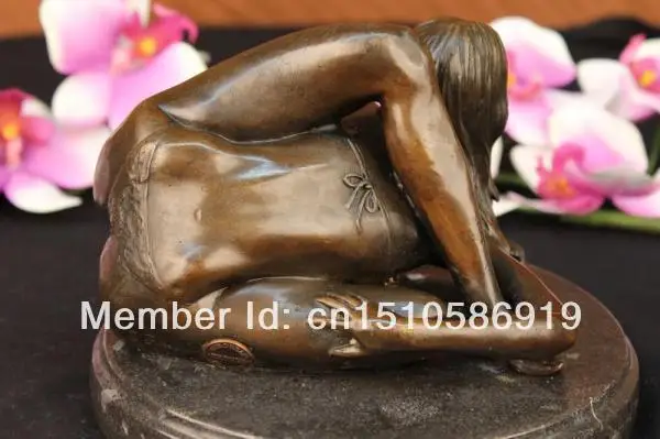 Limited Numbered Edition Original Nude Girl Bronze Marble Sculpture Statue Decor | Дом и сад