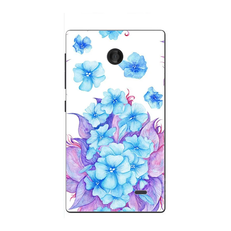 A111 Модный чехол с мультяшным принтом для Nokia X Dual SIM A110 RM-980, чехол для телефона с изображением кота, пейзажа, задняя крышка - Цвет: A111