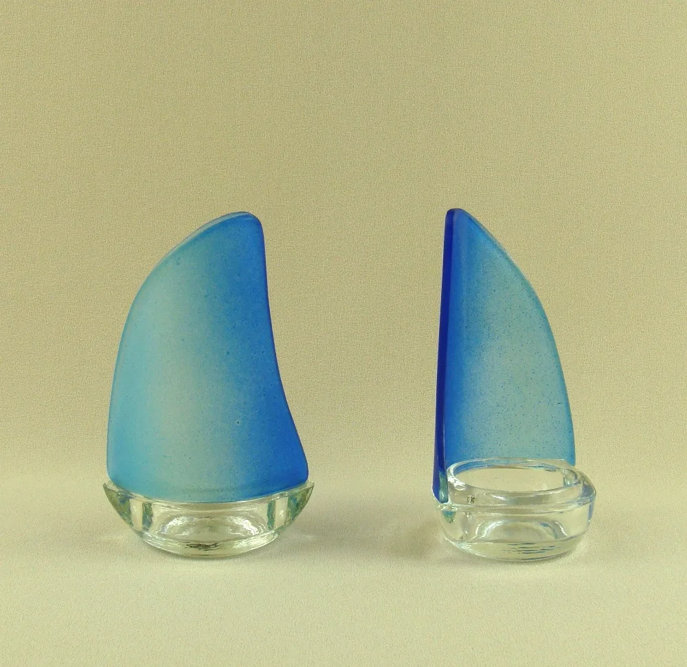 Модный стеклянный подсвечник для парусной лодки декоративная модель