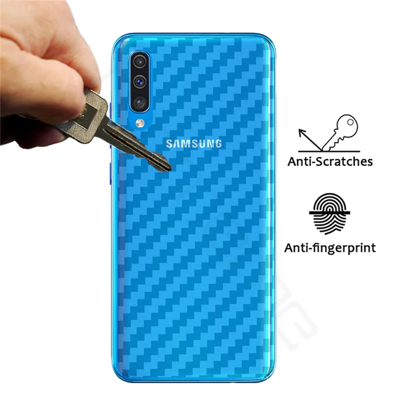 3D защитная задняя пленка из углеродного волокна для Samsung Galaxy A10 A30 A50 Защитная |