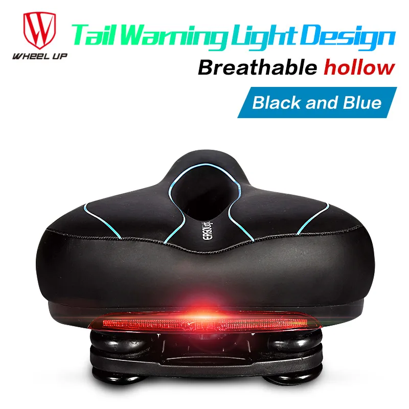 Мягкое велосипедное седло с хвостовой светильник Велосипедное Сиденье MTB