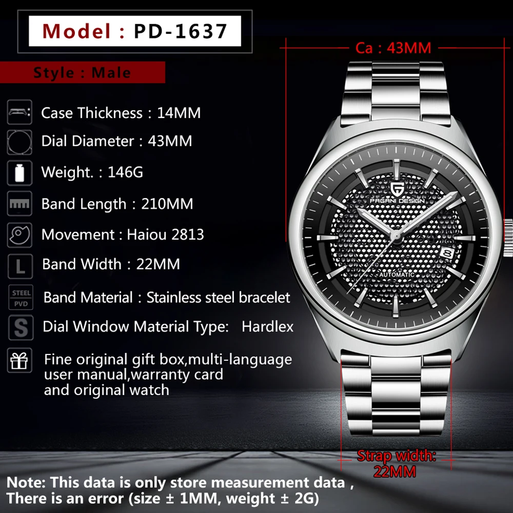 PAGANI mens watches top brand luxury automatic mechanical watch erkek kol saati men Business wristwatch relogio masculino | Наручные часы