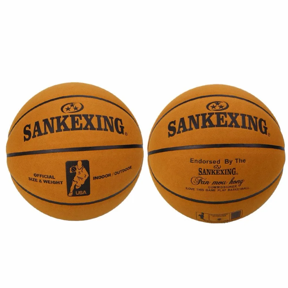 Бренд SANKWXING, Официальный баскетбольный мяч, Размер 7, кожаные баскетбольные мячи, для улицы, для мужчин, баскетбольный мяч 75 см, мягкий