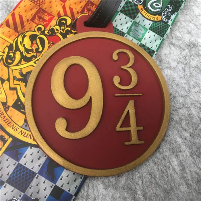 Platform Harri Potter Platform 9 3/4 Хогвартс Гриффиндор Слизерин Ravenclaw Hufflepuff багаж идентификатор метки адрес держатель багажные ярлыки - Цвет: Platform