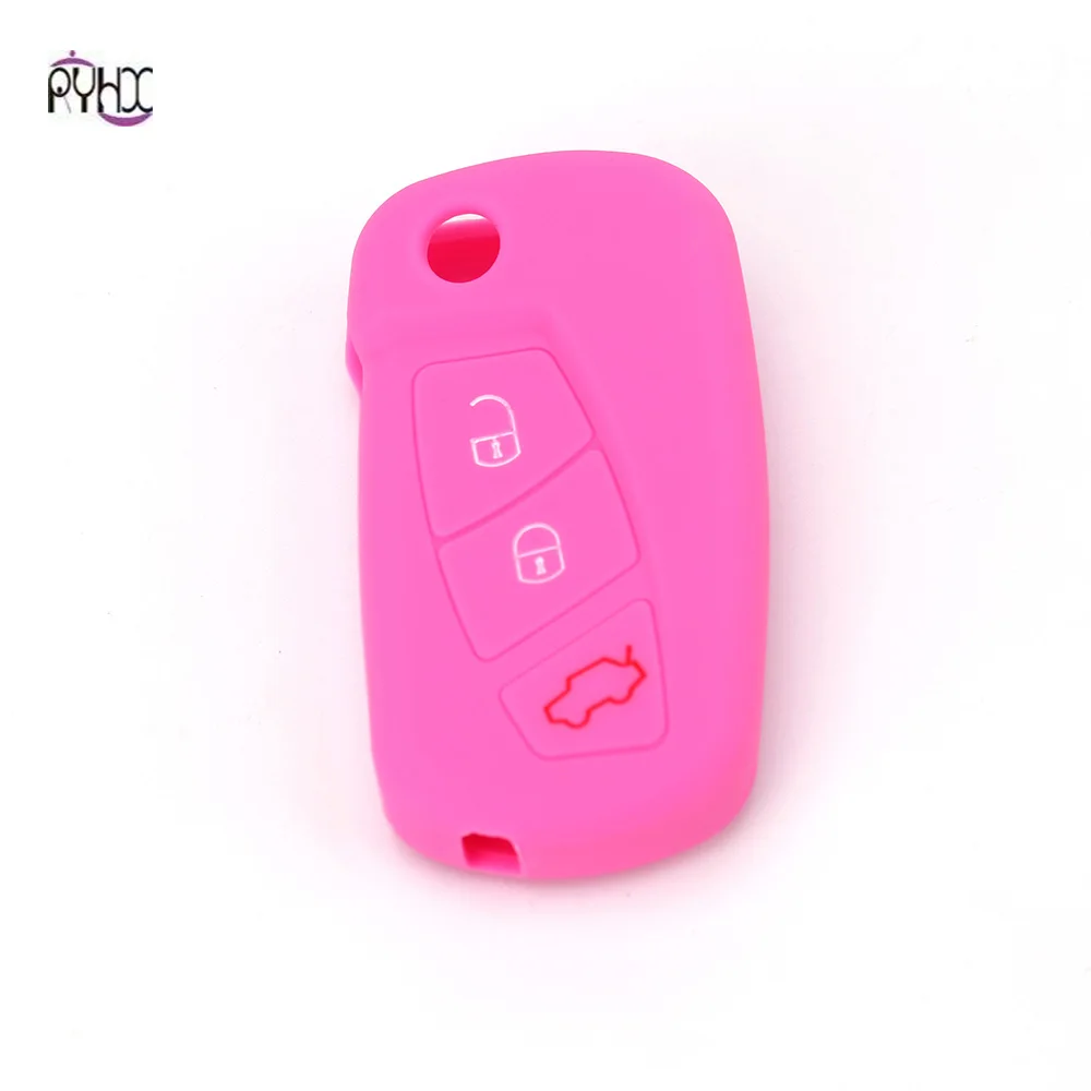 Factory price 3 button key protection silicone car case suit For Mendeo MK3 kuga Fiesta Escape Ecosport holder | Автомобили и
