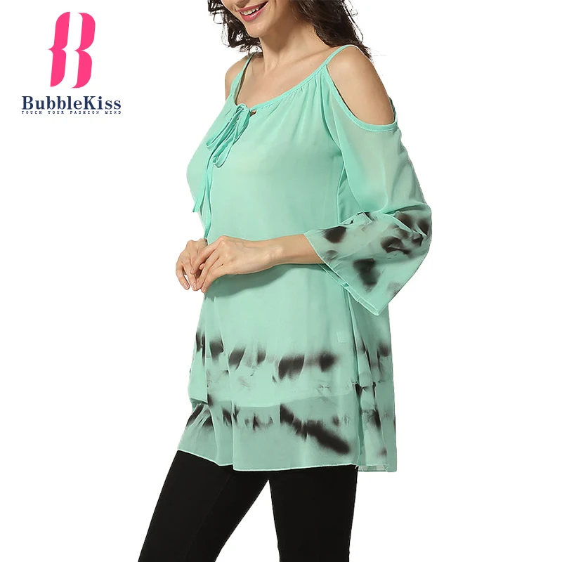 Спагетти ремень Шифоновая блузка рубашка Для женщин летние Повседневное с