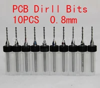 free shipping 10pcs 0 8mm pcb print circuit board drill bits cnc drill bits
