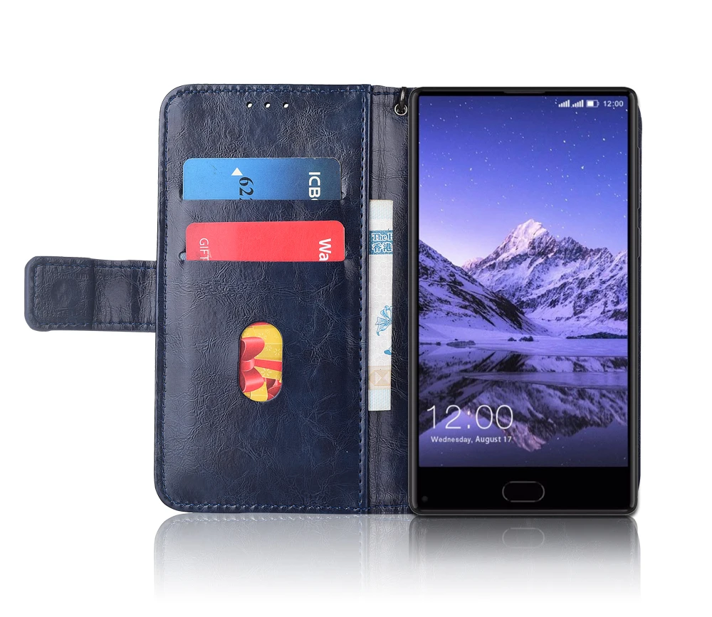 Кожаный чехол книжка для Leagoo KIICAA MIX Fundas с цветочным принтом 100% специальный