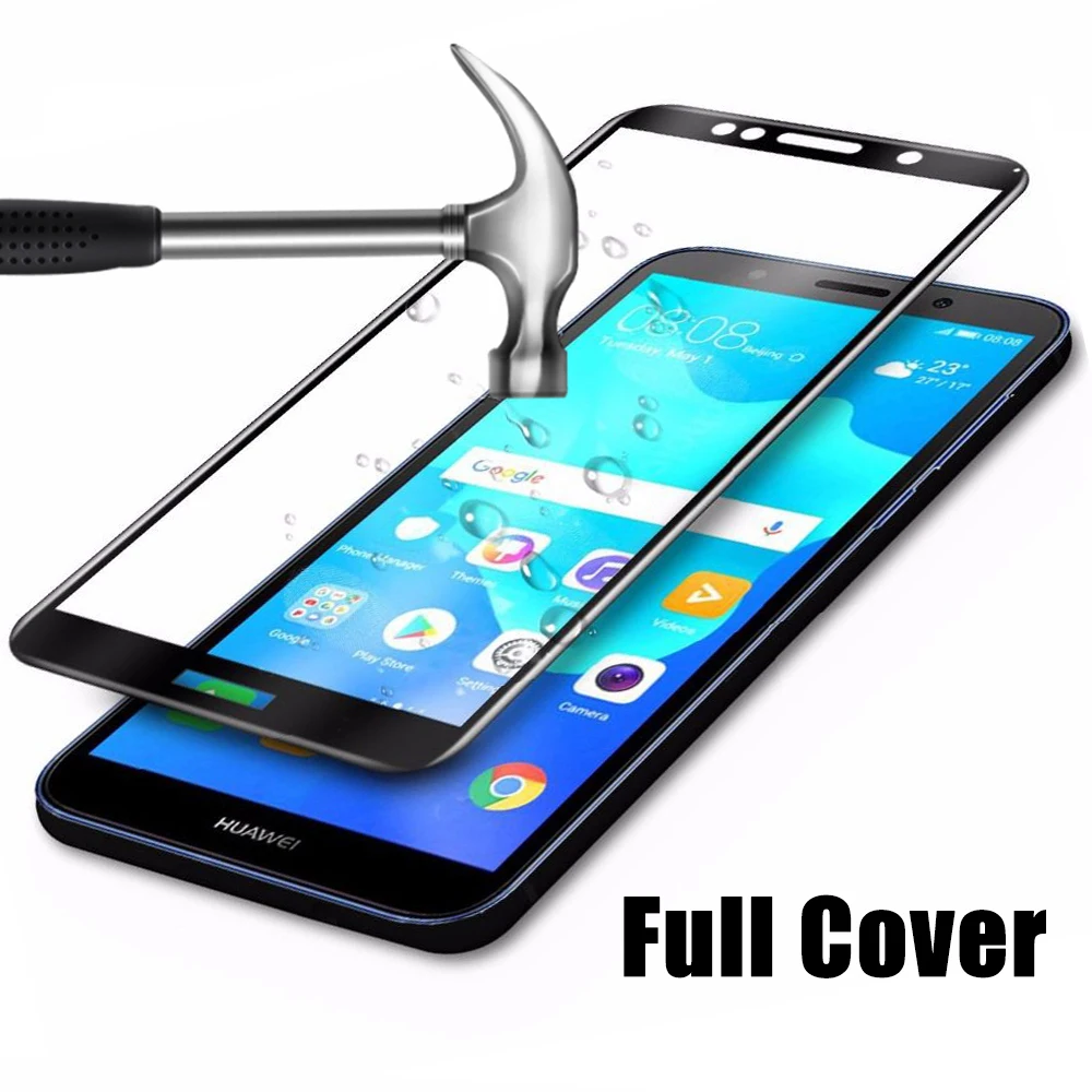 9D полное Защитное стекло для Huawei Y6 Y9 2019 Y5 lite Y7 Prime 2018 закаленное Huawey Enjoy 8 Plus 7S защита