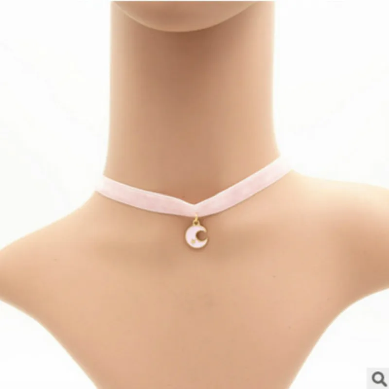 Черно-белые бархатные Чокеры ожерелья для женщин в стиле панк готика эффектное