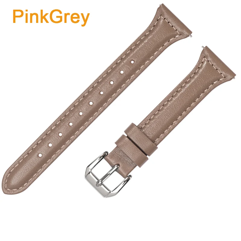 PinkGrey Ремешок для часов из натуральной кожи для samsung Galaxy Watch 42 мм 46 мм ремешок ретро браслет 20 мм 22 мм ремень для Galaxy Watch Active - Цвет ремешка: PinkGrey
