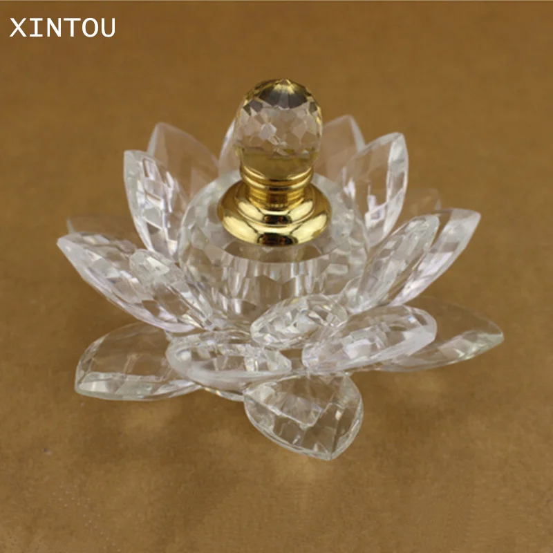 XINTOU Crystal Clear &quotЦветок лотоса флакон духов свадьба приборной панели автомобиля