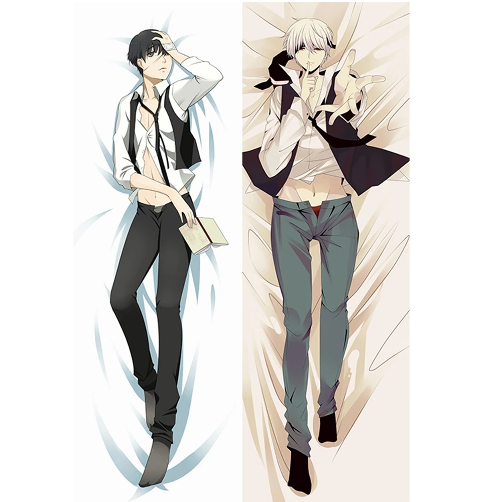 

Anime JK Tokyo Ghoul Dakimakura Body Pillow Cover Case Cartoon Manga Kaneki Ken Male Boy Hug Pillowcase