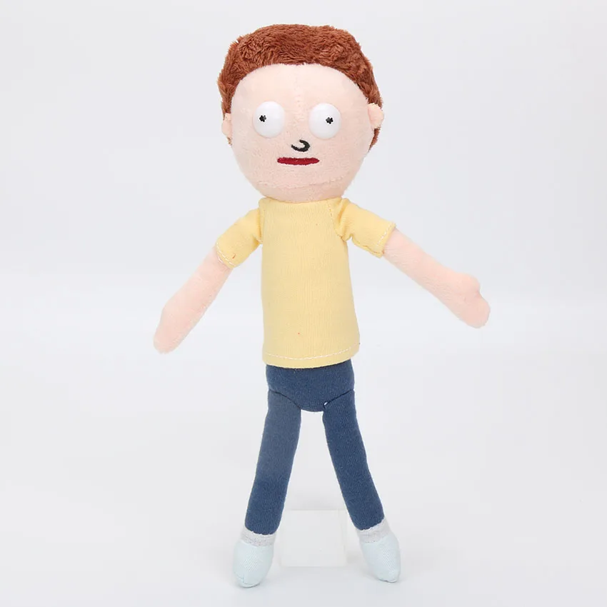 morty 20 см-30 см Рик и Морти плюшевые куклы foamy Happy Sad Meeseeks Mr poopybuttole Pickle Rick Мягкие плюшевые игрушки куклы, детский подарок - Цвет: morty