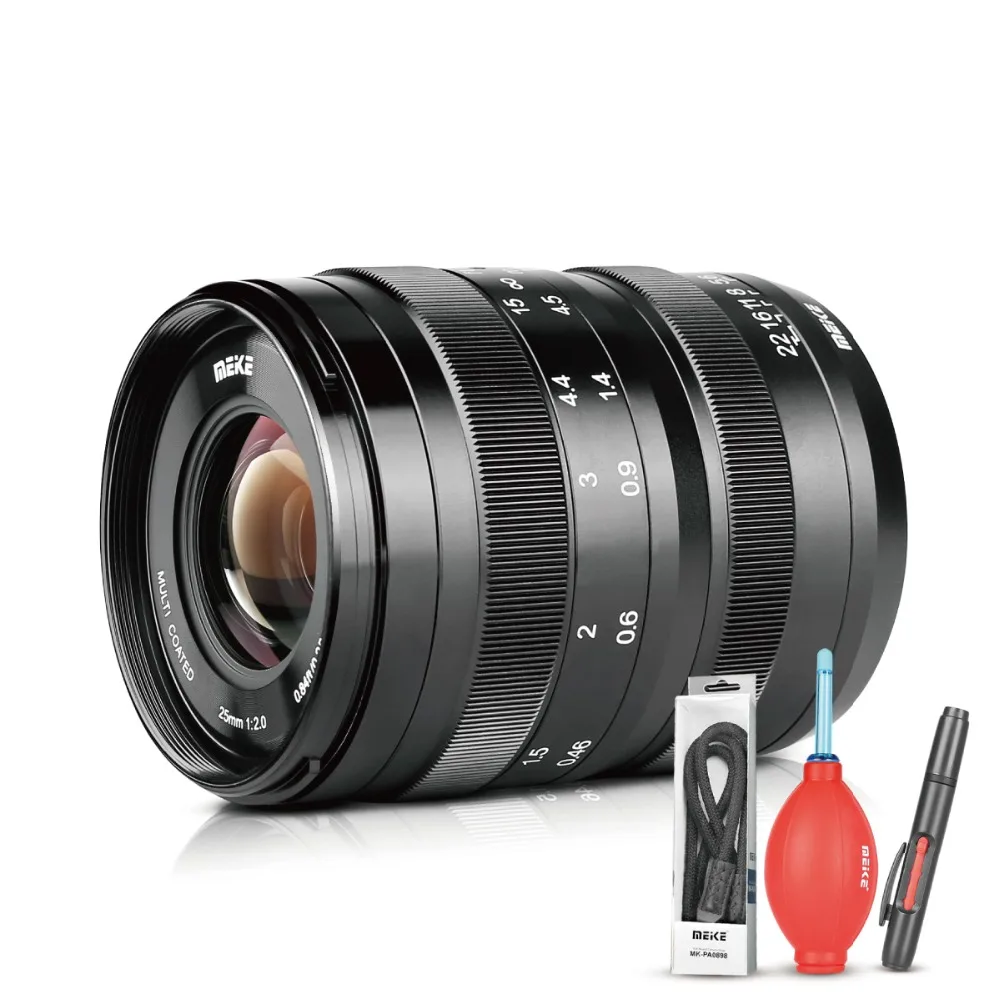 Meike 25 мм f/2 0 объектив с низким искажением ручной фокусировки для камер Fujifilm XT1 XT2 XT20