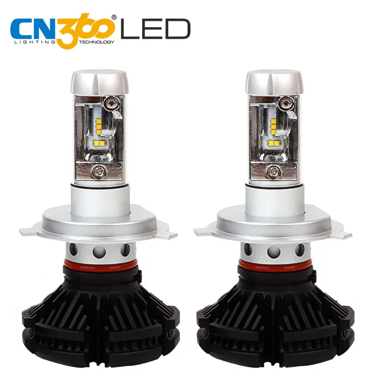 CN360 2 шт. X3 H4 9003 HB2 одиночный светодиодный фонарь ZES 3000K 6000 8000K водонепроницаемый