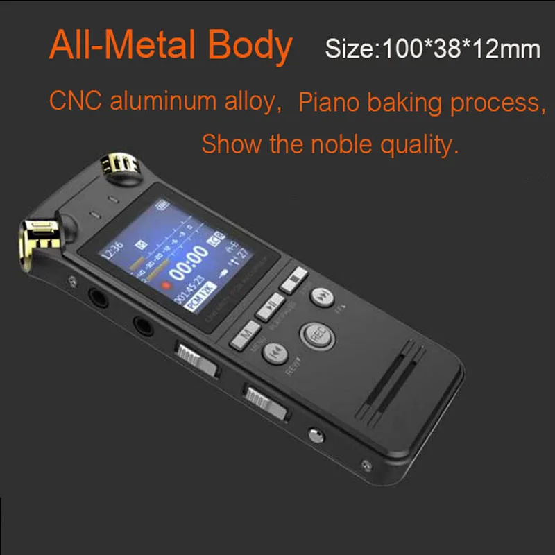D50 цифровой аудио звук диктофон ручка мини 16 Гб HIFI MP3 плеер профессиональный HD
