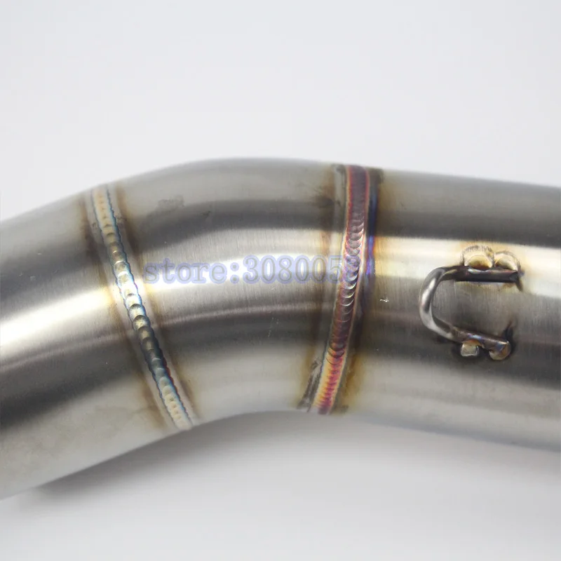 51 мм мотоцикл для Honda CBR300 CB400 CBR500 выхлопная труба Нержавеющая сталь к рулю мотоцикла велосипеда выхлопных средняя выхлопная труба