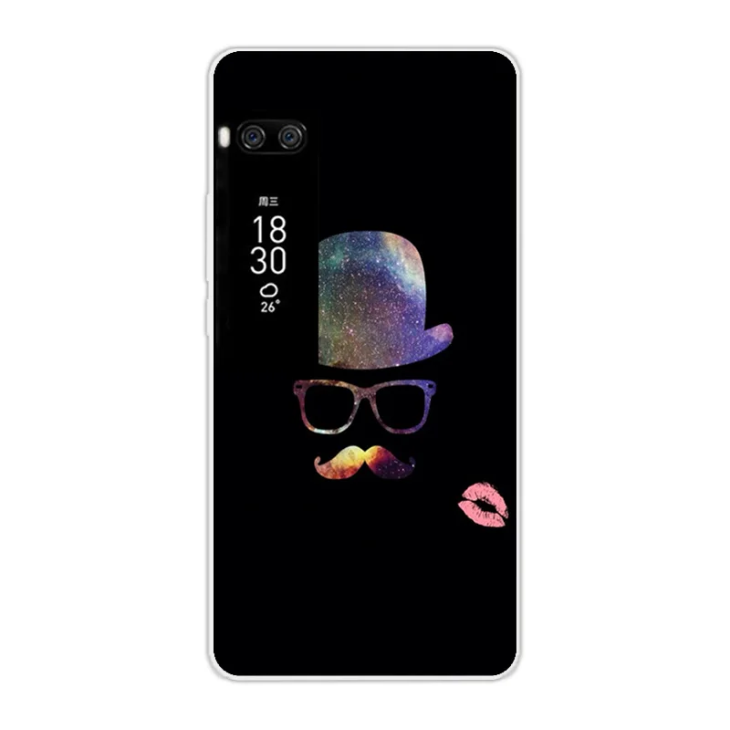 Роскошный чехол из ТПУ для Meizu Pro 7 Plus задняя крышка 5 дюйма прозрачный телефона с