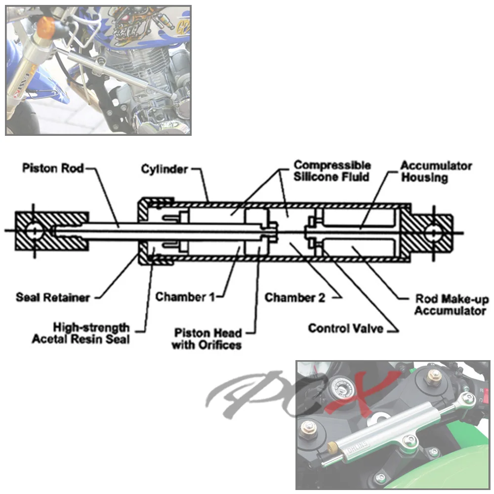 Для SUZUKI GSXR GSX-R 600 750 1000 HAYABUSA/GSXR1300 CNC Универсальный алюминиевый демпфер руля для
