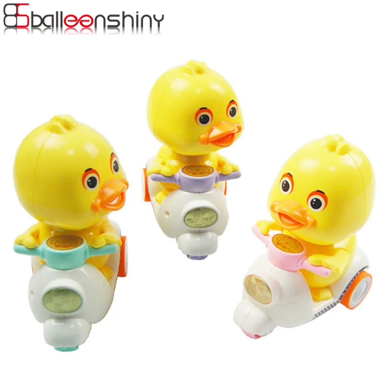 Balleenshiny детские игрушки LittleSmall желтая утка игрушка автомобиль винтажные игрушки нажимая сила спины инерционная машина детская игрушка случайный цвет
