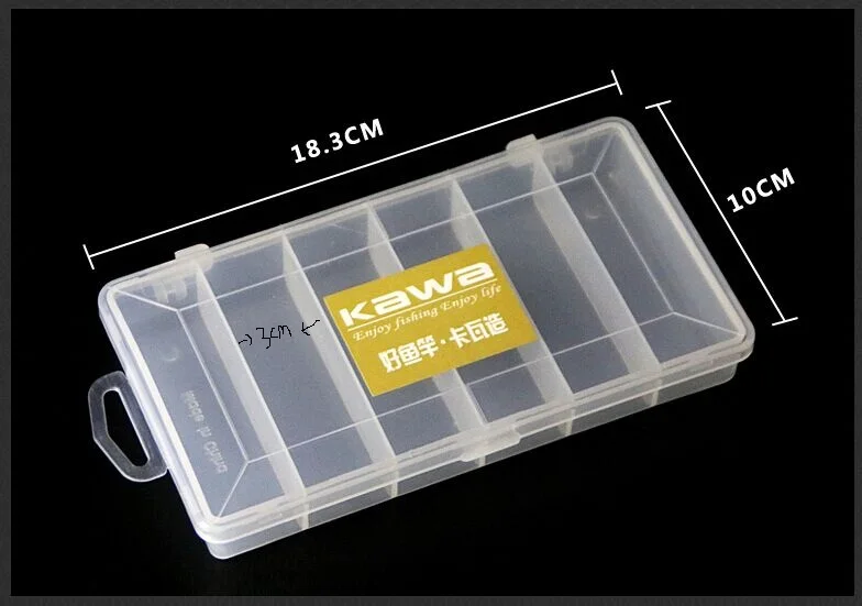 Односторонняя коробка для рыбалки 6 отделений KAWA новая модель приманок снастей