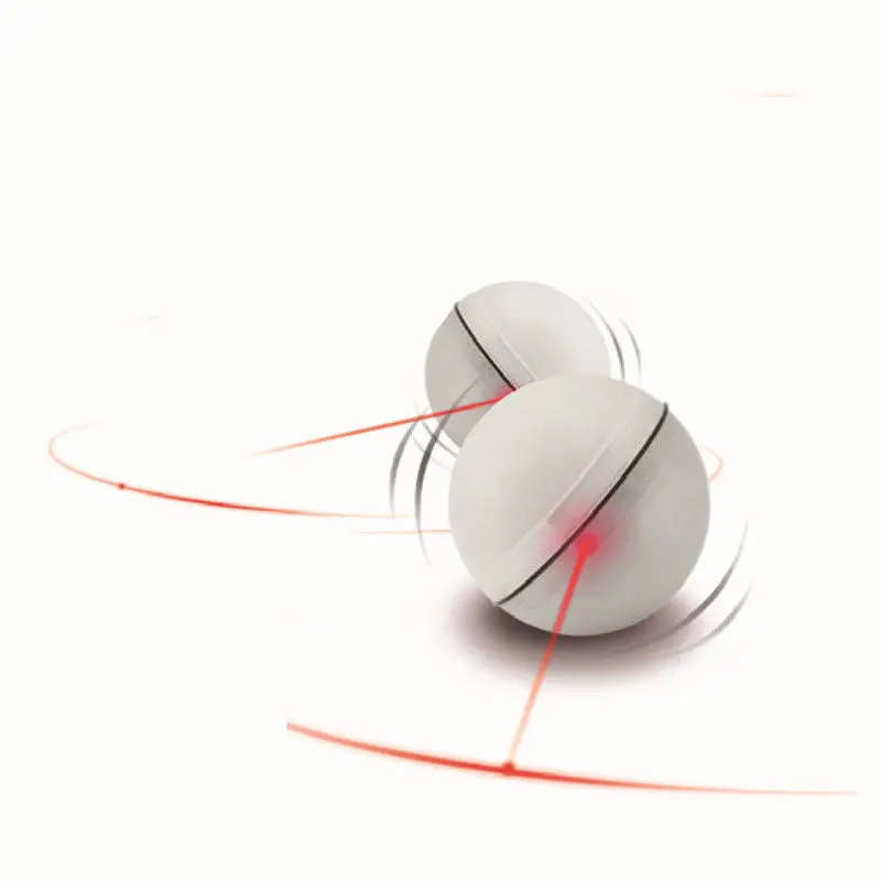 Funny Cat Dog Pet LED Light Laser Ball Teaser Exercise Automatic Interactive Toy cat ball toys | Дом и сад