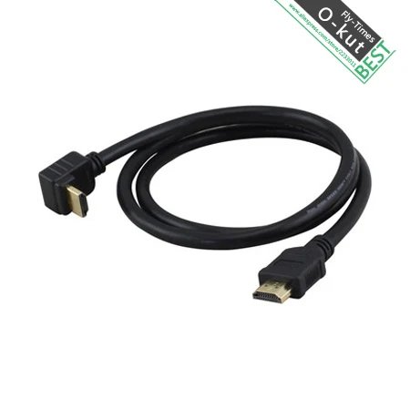Okut HDMI версии 2.0 90 градусов локоть компьютер подключенный ТВ 4 К HD кабель 1 м 1.5 2