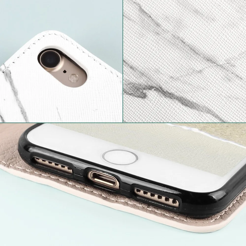 Batianda искусственная кожа + Поликарбонат Жесткий Чехол для iPhone 6 6s Плюс/7 plus/8 плюс