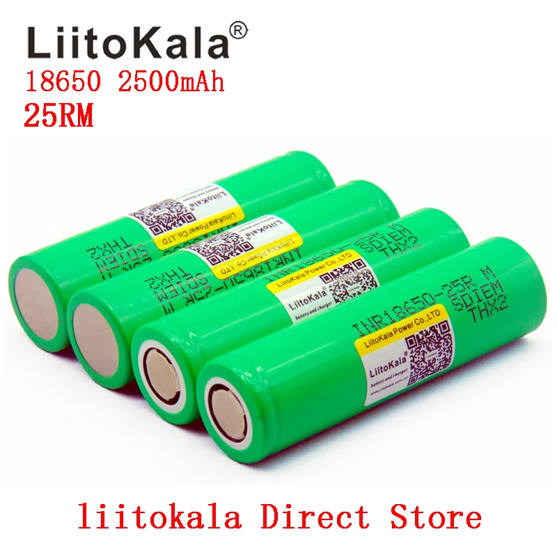Новый аккумулятор Liitokala 18650, 2500 мАч, 3,7 в, оригинальный разрядный литий-ионный аккумулятор INR18650-25RM 20A (art.: 3920be43bfe73) - 3920be43bfe73