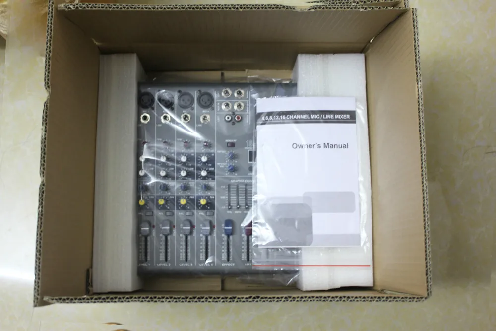 Профессиональный миксер для диджея 4 канала USB монопод 16 DSP 48 В фантомная