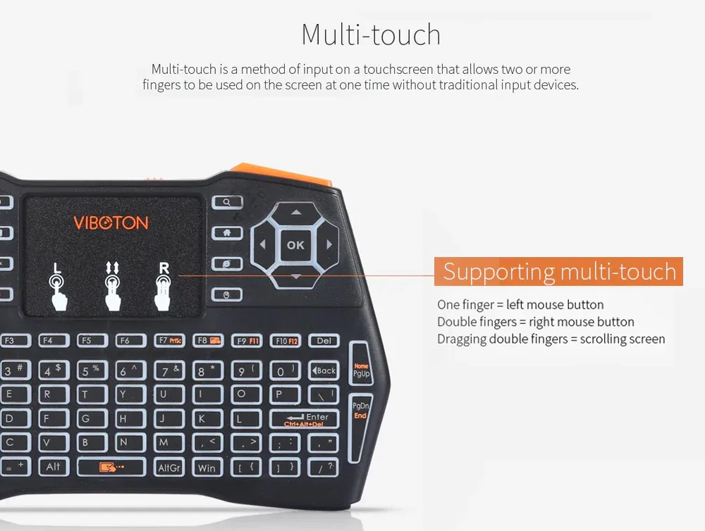 I8 Plus Russian Handheld Wireless Keyboard Flying Mouse Touchpad Lithium Battery gaming keyboard pc gamer | Компьютеры и офис