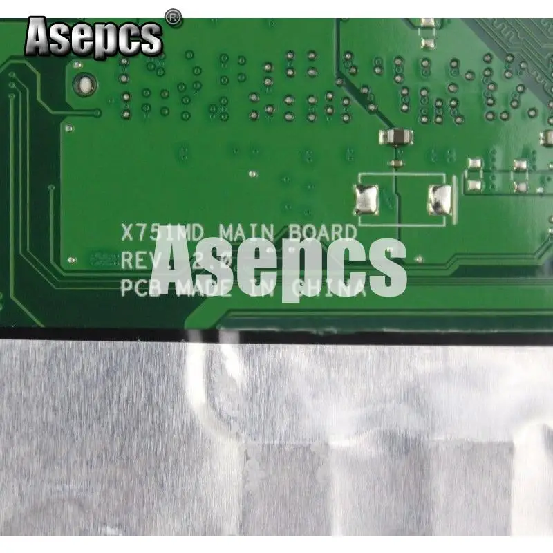 Asepcs X751MD с N3530 Процессор GeForce GT820M 2 Гб Материнская плата ASUS K751M X751MA R752M ноутбука 100%
