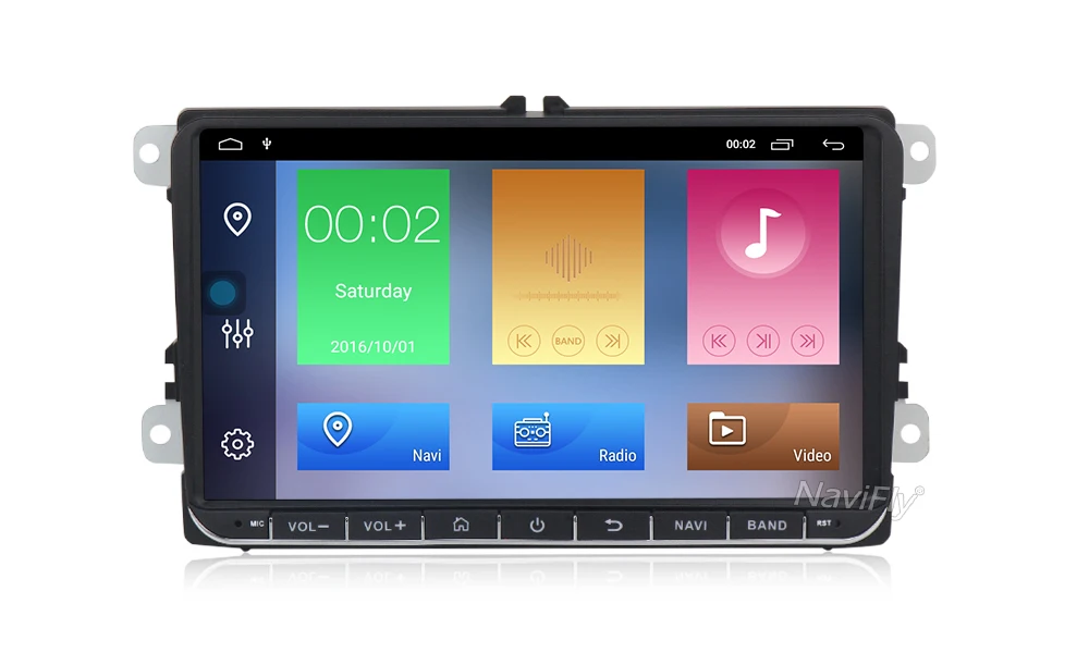 NaviFly Android 9,1 Автомобильный gps навигатор dvd мультимедийный плеер для VW Volkswagen/PASSAT b6 b7/Golf 5 6/TOURAN/POLO/SHARAN/BORA