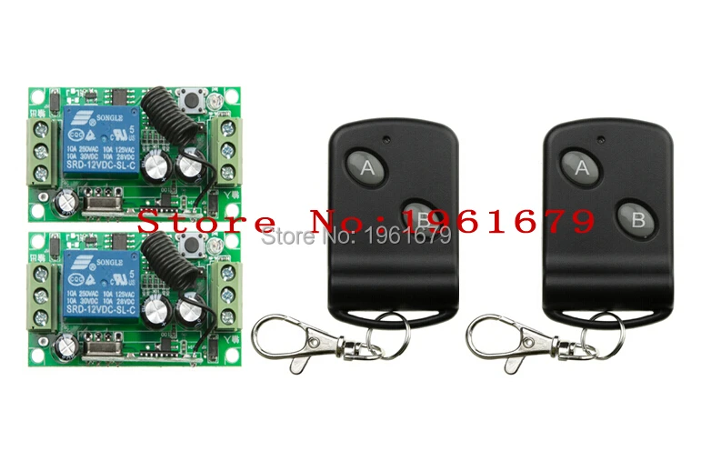 Беспроводной Радиочастотный выключатель постоянного тока 12 В 1 канал
